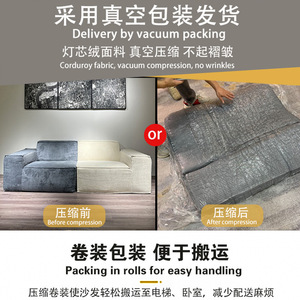 Ensemble de canapé en tissu minimaliste personnalisé en forme de L, 320 cm, amovible, lavable, en mousse à mémoire de forme, meubles de salon - Product Image 5