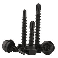 Vis autoperceuses à tête hexagonale M3.5 M4.2 en acier inoxydable SS304, filetage standard classe 4.8 et 6.8 pour cloisons sèches