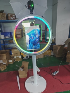 21.5-inch Round Mirror Photo Booth with <strong>DSLRBOOTH</strong> Software, Suitable for Weddings and Parties - Product Image 5