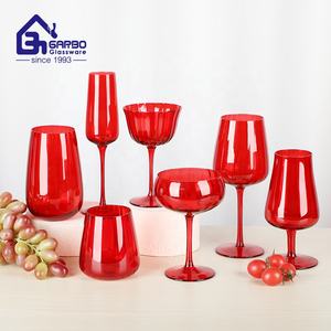 <span class=keywords><strong>Série</strong></span> de Noël haut de gamme verre à vin sans pied verres à pied verre à vin en cristal tasses de <span class=keywords><strong>série</strong></span> colorées avec taille différente de couleur rouge - Product Image 1