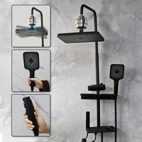 Filtre de douche personnalisé à charbon actif, ensemble de pommeau de douche écologique, haute pression, grand débit, mitigeur de douche numérique à LED