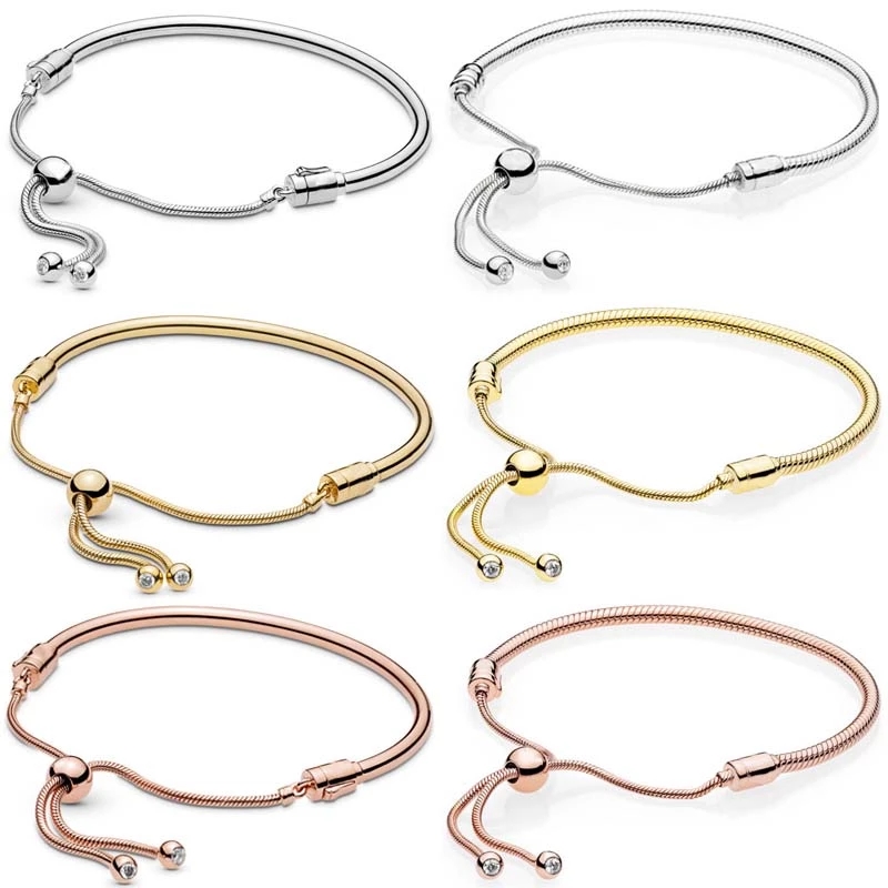 Gold Pandora Charms Elegant Jewelry for Women's Bracelets
