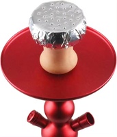 Rouleau de papier aluminium pour chicha, rond/carré, qualité alimentaire, isolation thermique, perforé pour fumer, 50 pièces/paquet