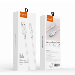 สายชาร์จเร็ว <span class=keywords><strong>VIDVIE</strong></span> 3A สายดาต้า USB 1.2 เมตร สายชาร์จ TPE สำหรับโทรศัพท์มือถือ สำหรับ iPhone - Product Image 6