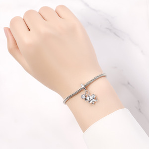 Vendita Diretta dalla Fabbrica: Nuovi Ciondoli a Forma di Animali della Serie Panda, Orso e Pinguino, Accessori in Tungsteno Placcato Argento - Product Image 4