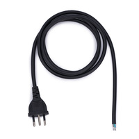 Câble d'extension électrique de haute qualité VDE 16A/250V SJTW H05vv-f en PVC, prise Brésil/UE, extrémité dénudée, indice de protection IP55, électronique grand public