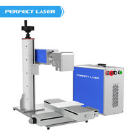 Machine de marquage laser à fibre portable de bureau 20W/30W/50W avec contrôle CNC Wei-hong, refroidissement par air, prend en charge les formats PLT/BMP