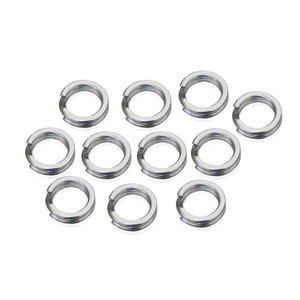 Thép Không Gỉ Nén Chia Vòng Phẳng O Nhẫn Đôi Vòng Câu Cá Thu Hút Kết Nối Phụ Kiện - Product Image 1