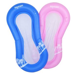 Hamac de bain de soleil en maille gonflable, chaise longue flottante en maille bleue pour la <span class=keywords><strong>piscine</strong></span> familiale et les loisirs - Product Image 3