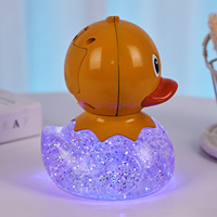 Lampe de nuit LED 3D scintillante en forme de canard nordique TH, changeant de couleur RGB, avec piles AAA, pour la décoration de la chambre d'enfant