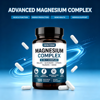 Capsule de complexe de magnésium pour le sommeil, la relaxation, le bien-être musculaire, complément minéral, nutrition quotidienne, fabricant OEM en marque blanche