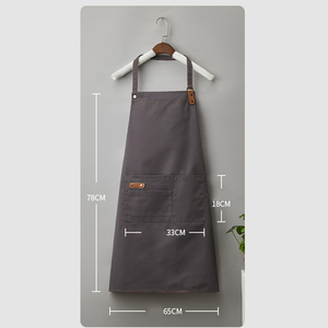 Chaquetas <span class=keywords><strong>de</strong></span> <span class=keywords><strong>chef</strong></span> a la moda, uniformes <span class=keywords><strong>de</strong></span> abrigo, Mandiles <span class=keywords><strong>de</strong></span> cuero <span class=keywords><strong>de</strong></span> longitud completa, babero barista, Barbero, Delantales, jardín, peluquería, dibujos animados - Product Image 5