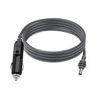 Câble de charge double allume-cigare DC 5521 avec connecteur mini étanche et options de longueur de 2m/3m/5m