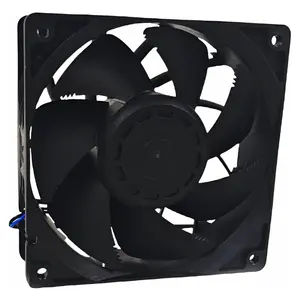 Yüksek hızlı düşük gürültü 120mm EC fan 110V ~ 220V alternatif AC eksenel fanlar 120x120x38mm IP55
