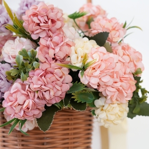 Hoa cẩm tú cầu nhân tạo nhỏ, thích hợp để trang trí DIY - Hoàn hảo làm bình hoa để bàn Lễ Tạ ơn và đồ trang trí văn phòng, tiệc tại nhà - Product Image 5