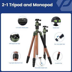 Chân máy Ba Chân Có Chân máy quay video di động 360 độ xoay cột Chân máy ba chân - Product Image 5