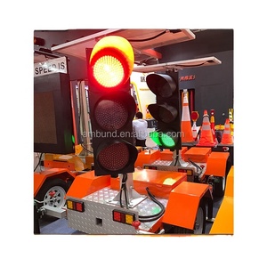 Solar Traffic Signal <b>Light</b> Portable Red Yellow <b>Green</b> Color <b>Led</b> - Product Image 1