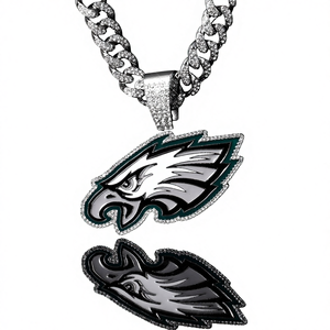 Groothandel NFL Philadelphia Eagles kampioenschap hanger kettingen mode sport verguld/verzilverd schakelketting voor cadeaus voor fans - Product Image 1