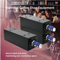 Distributeur de gobelets empilable pour comptoir, avec ouverture frontale, pour café, restaurant et cuisine