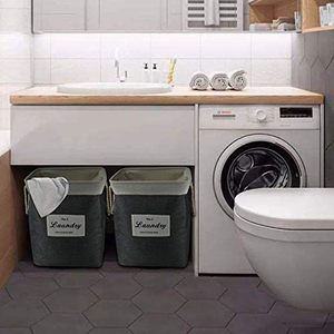 Có Thể Gập Lại Vải Lanh Phòng Tắm Lưu Trữ Vải Giặt Thùng Giặt <span class=keywords><strong>Hamper</strong></span> Panier Một Giỏ Giặt Có Thể Gập Lại Có Tay Cầm - Product Image 3