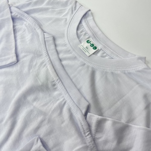 220g # Plain bianco manica corta t-Shirt <span class=keywords><strong>da</strong></span> uomo di nuovo Design può essere la stampa di alta qualità t-Shirt in poliestere - Product Image 5