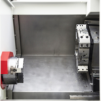 Torno CNC de un solo husillo GD46-400L de alta precisión de 0.005 mm con contrapunto