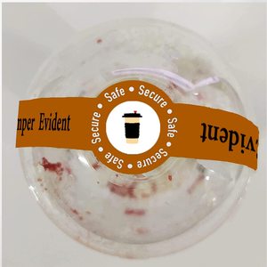 בטוח מסבל מדבקות משלוח מזון ברור אטום עבור רעננות תוויות לשתות מזון קפה חלב תה מדבקות לאטום מדבקות - Product Image 2