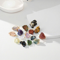 Wholesale Natural Crystal Raw Stone Necklace Healing Rough Gemstone Jewelry for Gifts