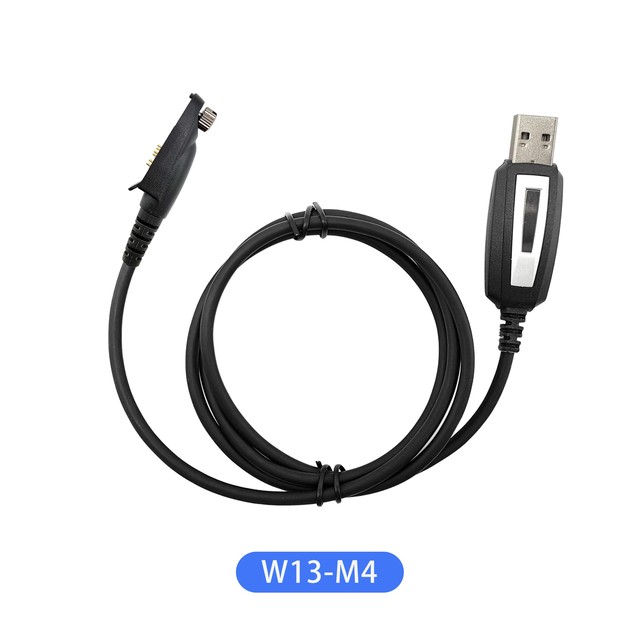 W13-M4 ODM OEM USB-A Data Cable for Motorola Two Way Radio 100CM Length 3P Pins