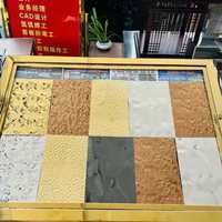 Panneau texturé en acier inoxydable - Solution décorative pour mur/porte/armoire |   Plusieurs motifs (martelé, ondulé, miroir) |   OEM