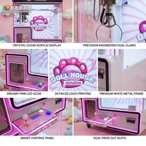 Máquina de garras comercial para juegos de arcade, operada con monedas, atrapa premios, con LED - Product Image 3