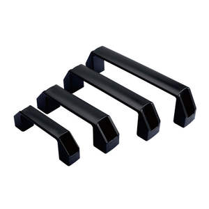 มือจับประตูตู้ไนลอนสีดำสำหรับอลูมิเนียม - Product Image 2