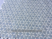 Mosaïque personnalisée, mosaïque bleue, pierres naturelles pour mur extérieur, décoration de la maison, personnalisation du mur et du sol, mosaïque