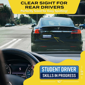 لافتة مغناطيسية للسيارة 'سائق متدرب' - ملصق تنبيه للسلامة قابل للإزالة - Product Image 6