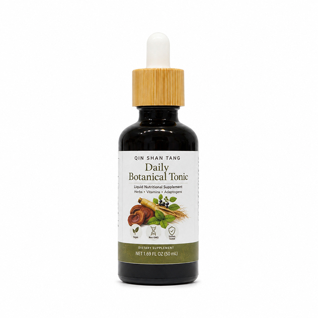 QIN SHAN for Daily Botanical Tonic Mushroom Extract Blend Functional Wellness Supplement Herbal Food Grade OEM Private Bottle