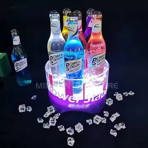 Cubo de hielo LED acrílico de grado comercial, enfriador inastillable para bares, hoteles, clubes, cubo de hielo de aislamiento a largo plazo - Product Image 2