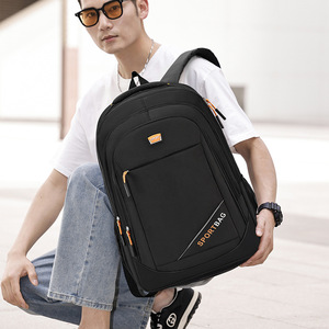 Sport Bag <b>Backpack</b> <b>Black</b> Water Resistant Laptop Compartment Unisex Business Travel Spring 2024 - Product Image 2