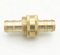 Raccord de tuyau d'arrosage de jardin en laiton massif GHT de taille personnalisée 3/4\" 5/8\" Réparation rapide Connecteur femelle