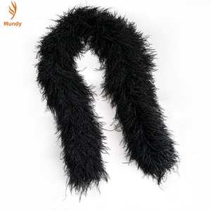 Boa en plumes d'autruche épaisses à 10 plis, longueur de 2 yards, pour centres de table de mariage et décorations de toile de fond de fête - Product Image 6