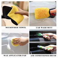 Jeu de brosses de nettoyage de voiture de qualité industrielle DIY serviette de pneu grattoir de fenêtre outil de nettoyage de roue OEM ODM pour lavage de voiture intérieur