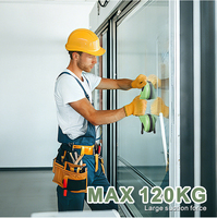 Ventosa Manual de Doble Garra de Grado Industrial de Alta Resistencia con Capacidad Máxima de 120 kg para Vidrio y Azulejos