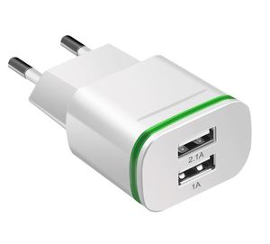 Hot Selling US Eu 2 Port 5V 2.1A Mobile Phone Travel Chargers Cargador AC <b>Adapter</b> for iPhone 6 7 11 - Product Image 1