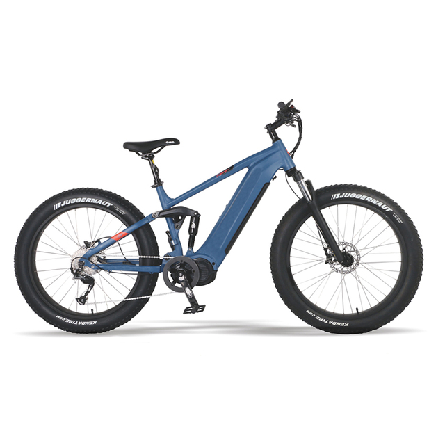 Powerful 1000w Mid Motor High Quality Full Suspension Electric Mountain Bike