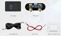 Lifepo4 tampilan Monitor baterai Multi Cell Tester dengan Voltmeter Alarm Panel Bluetooth untuk Motor Lithium tipe laut