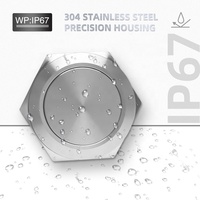 Interrupteur à bouton-poussoir anti-vandalisme pour ascenseur, étanche IP67, métal, momentané, 22 mm, SPST, 36 volts, avec connexion par connecteur