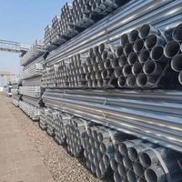 Tubería de Acero Galvanizado por Inmersión en Caliente ASTM A53 Grado B, Schedule 40, Longitud de 6 m, para Andamios y Construcción de Edificios