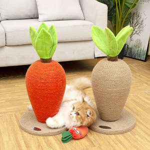 Carrot Shaped <b>Cat</b> <b>Scratching</b> <b>Post</b> Sisal Non Shedding Durable <b>Cat</b> Toy <b>For</b> Indoor <b>Cats</b> - Product Image 3