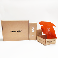 Boîte d'expédition en carton ondulé robuste, carton d'expédition pour le commerce électronique résistant aux chocs, boîte en carton pliable avec logo personnalisé pour l'envoi postal