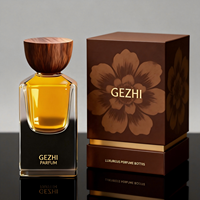 Vente directe d'usine, flacon de parfum 30ML 50ML, flacon de parfum en verre rectangulaire, flacon de parfum en verre avec couvercle en bois