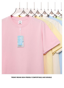 T-shirt Uomo <span class=keywords><strong>Tech</strong></span> a Maniche Corte Stile Americano di Tendenza, 240g, Tinta Unita, in Sorona, Vestibilità Ampia Vintage, Antibatterica, Asciugatura Rapida - Product Image 5